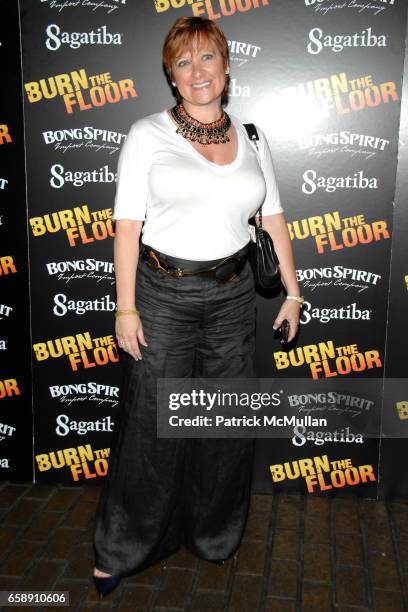 Caroline Manzo attends BURN THE FLOOR Opening Night After-Party at Providence on August 2, 2009 in New York.