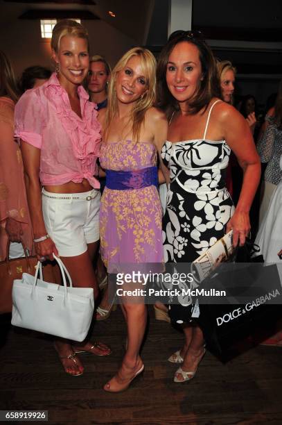 Beth Stern, Alison Brod and Rosanna Scotto attend DOLCE & GABBANA Fall 2009 exclusive luncheon and fashion presentation at Nello Southampton NY on...