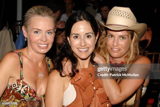 Sara Pesce, Haley Binn and Jen Esposito attend the Best Buddies Hamptons Gala at the Home of Anne Hearst McInerney and Jay McInerney on August 21,...