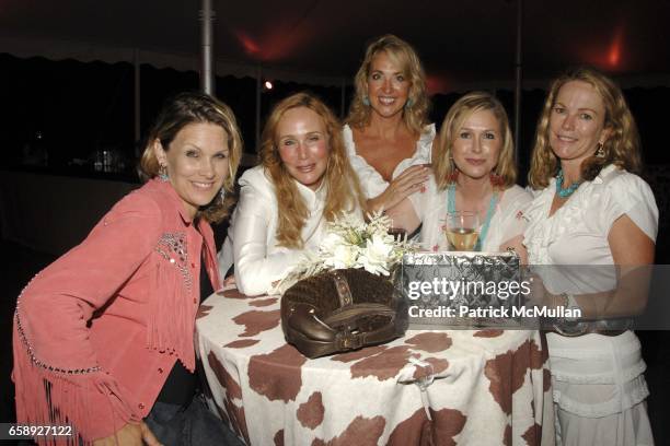 Angela Boyer Stump, Patty Raynes, Holiday Hayes, Kathy Hilton and Anne Hearst McInerney attend the Best Buddies Hamptons Gala at the Home of Anne...