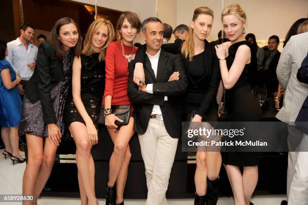 Kathryn Neale Shaffer, Lauren Santo Domingo, Alexa Chung, Francisco Costa, Elettra Wiedemann and Melissa George attend SAKS FIFTH AVENUE Celebrates...