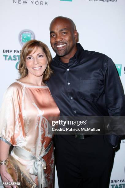 Betzaida GarcÌa and Carlos Delgado attend 10th Annual BNP PARIBAS TASTE OF TENNIS at W Hotel on August 27, 2009 in New York City.