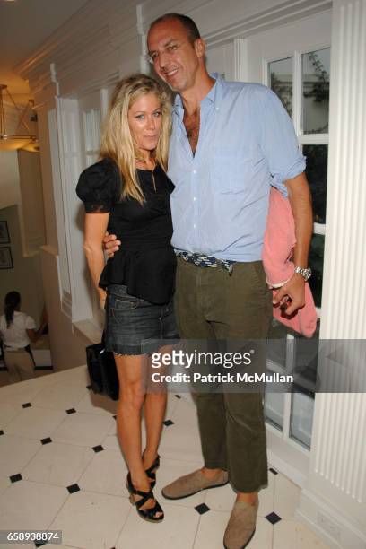 Marci Klein and Eric Hughes attend Carolina Herrera Hosts a Screening of 'MY ONE AND ONLY' in East Hampton at Goose Creek on August 15, 2009 in East...