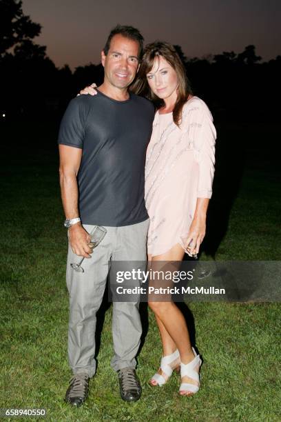 Richie Notar and Jane Notar attend HEAT a Celebration of the new Ellen Hermanson Breast Center Southampton Hospital at Steven Klein's Home on August...