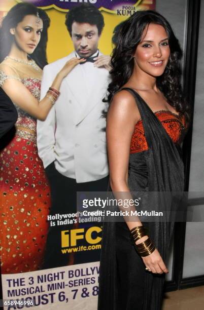 Neha Dhupia attends New York Premiere of IFC's BOLLYWOOD HERO at The Rubin Museum of Art on August 4, 2009 in New York.