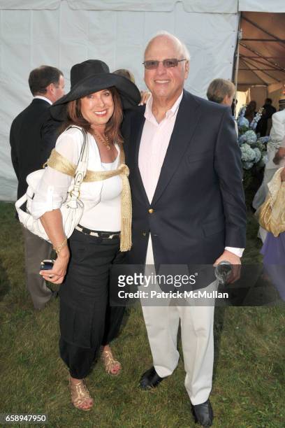 Joan Jedell and Howard Lorber attend 51st Annual SOUTHAMPTON HOSPITAL Summer Party at Wickapogue Road on August 1, 2009 in Southampton, NY.