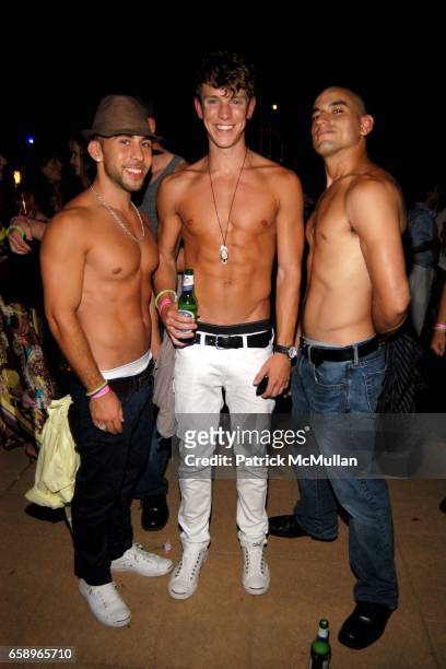 Sean Rogers, Kenny Goodwin Jr. And Harry Torres attend SIR IVAN hosts CASTLESTOCK 2009 to Benefit The PEACEMAN Foundation at Sir Ivan's Castle on...