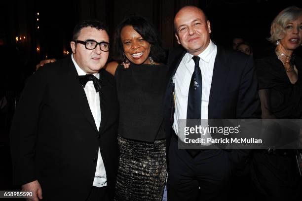 Alber Elbaz, guest and Thierry Andretta attend BERGDORF GOODMAN and LANVIN Fall 2009 Fashion Rendez-vous with Alber Elbaz at NYC on April 2, 2009.