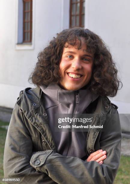 Markus Freistaetter poses during 'Erik.Weltmeisterin' on set photo call at Kloster Mariabrunn on March 28, 2017 in Vienna, Austria.