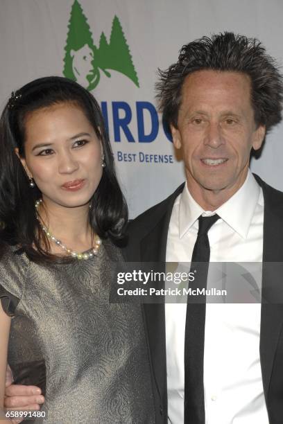 Chosan Nguyen and Brian Grazer attend National Resources Defense Council 20th Anniversary Celebration at Beverly Wilshire Hotel on April 25, 2009 in...