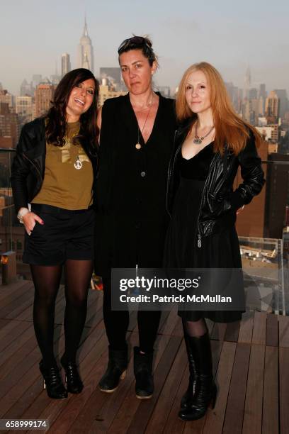 Stacy Morgenstern Igel, Tina Thor and Loraine Abeles attend THE COOPER SQUARE HOTEL MINI-BAR EXCLUSIVES UNVEILING at Cooper Square Hotel Penthouse on...