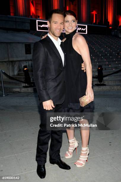 Chris Diamantopoulos and Debra Messing attend VANITY FAIR Tribeca Film Festival Opening Night Dinner Hosted by ROBERT DE NIRO, GRAYDON CARTER and...