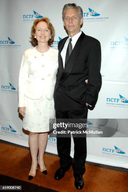Kate Burton and Michael Ritchie attend NATIONAL CORPORATE THEATRE FUND'S 2009 CHAIRMAN'S AWARDS GALA at Cipriani's Pegasus on April 20, 2009 in New...