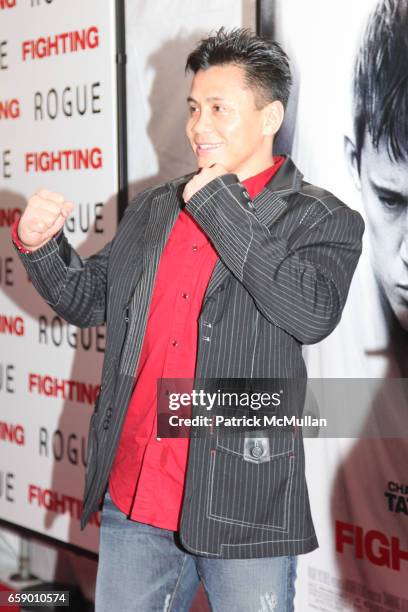 Cung Le attends FIGHTING premiere at REGAL UNION SQUARE STADIUM 14 on April 20, 2009 in New York City.