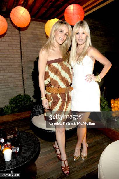 Alison Brod and Tinsley Mortimer attend LA NOTTE ARANCIONE Launch of SOLERNO BLOOD ORANGE LIQUEUR to benefit SAVE VENICE at 20 Pine on April 23, 2009...