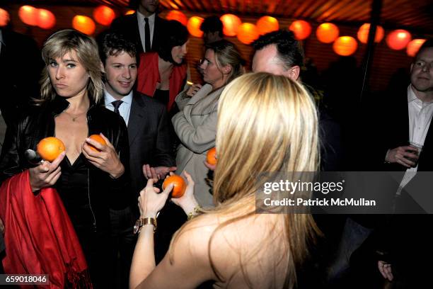 Nicole Cloutier, Chris Reed, Simon Hunt and Alison Brod attend LA NOTTE ARANCIONE Launch of SOLERNO BLOOD ORANGE LIQUEUR to benefit SAVE VENICE at 20...