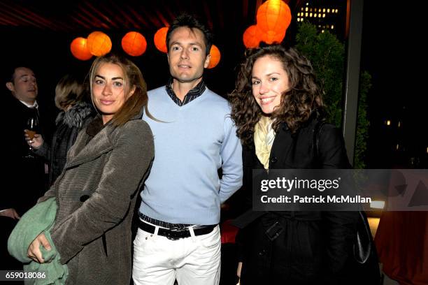 Lynn Atallah, Stefano Zanchetta and Kirsten Jordan attend LA NOTTE ARANCIONE Launch of SOLERNO BLOOD ORANGE LIQUEUR to benefit SAVE VENICE at 20 Pine...