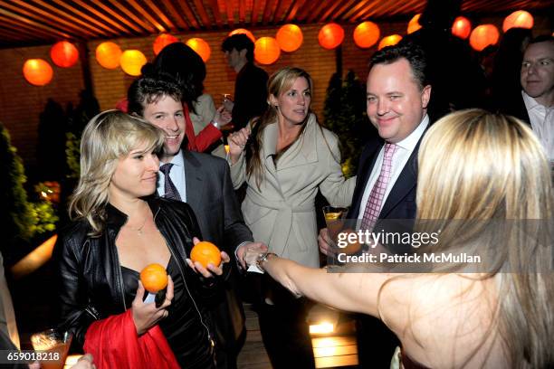 Nicole Cloutier, Chris Reed, Collette Leonard, Simon Hunt and Alison Brod attend LA NOTTE ARANCIONE Launch of SOLERNO BLOOD ORANGE LIQUEUR to benefit...