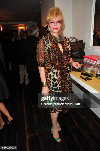 Monique Van Vooren attends EL MUSEO 2009 Pre-Gala at Mauboussin N.Y.C. On April 27, 2009.