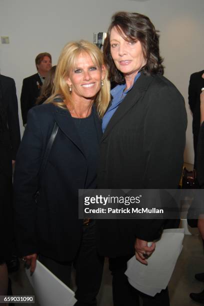 Rory Barish and Sarah Douglas attend JOHN WATERS "REAR PROJECTION" AT GAGOSIAN GALLERY, BEVERLY HILLS at Gagosian Gallery on April 11, 2009 in...