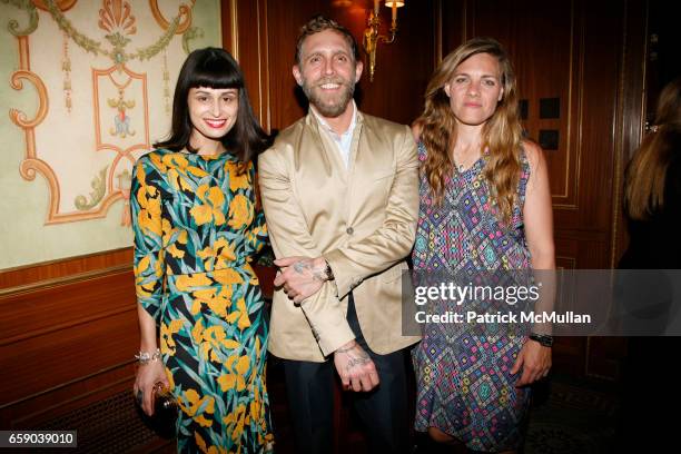 Lisa Mayock, Philip Crangi and Courtney Crangi attend 2009 commit to WIN annual benefit dinner honoring PAMELA FIORI at The Pierre on April 28, 2009...