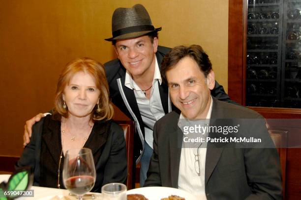 Letty Aronson, Romero Britto and Vatche Simonsian attend FRANCINE LEFRAK and RICK FRIEDBERG host a dinner in Honor of ROMERO BRITTO at Porter House...