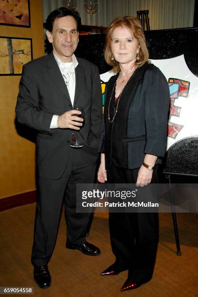 Vatche Simonian and Letty Aronson attend FRANCINE LEFRAK and RICK FRIEDBERG host a dinner in Honor of ROMERO BRITTO at Porter House on April 28, 2009...