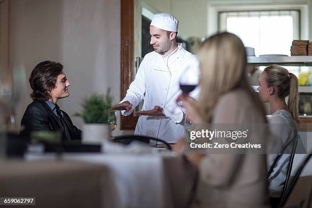 Chef Talking Chef And Customers Photos and Premium High Res Pictures - Getty Images