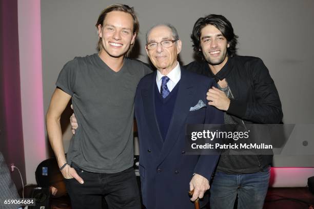 Nicolas Potts, Jerry Tokofsky and Jay Lyon attend MUSIC UNITES AND UNIVERSAL MOTOWN Present BLUE OCTOBER and TAMARAMA at Norwood on April 30, 2009 in...