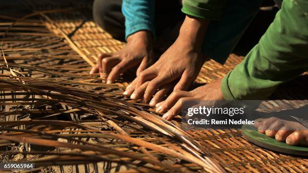 weaving - travail d'équipe stock pictures, royalty-free photos & images