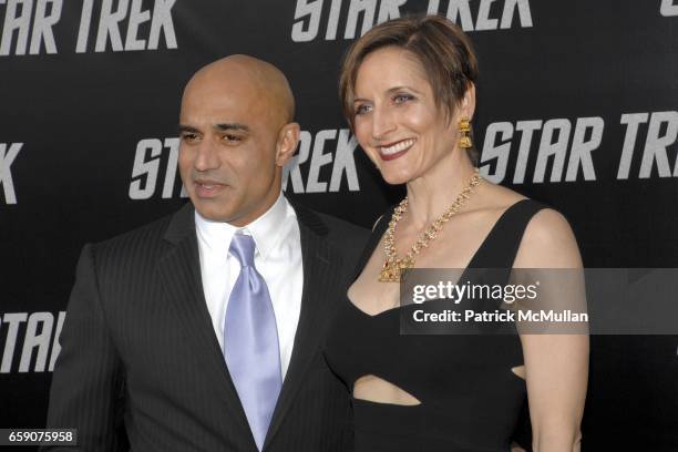 Faran Tahir and Marie Tahir attend "Star Trek" Premiere at Grauman' Chinese Theatre on April 30, 2009 in Los Angeles, CA.