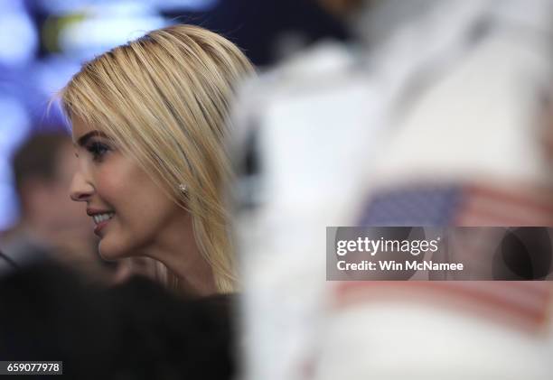 Ivanka Trump tours the Air and Space Museum during an event highlighting women who study Science, Technology, Engineering and Mathematics March 28,...