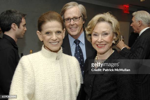 Annette de la Renta, Joe Armstrong and Joan Ganz Cooney attend The Paley Center for Media Unveils the KISSINGER GLOBAL CONFERENCE ROOM at Paley...