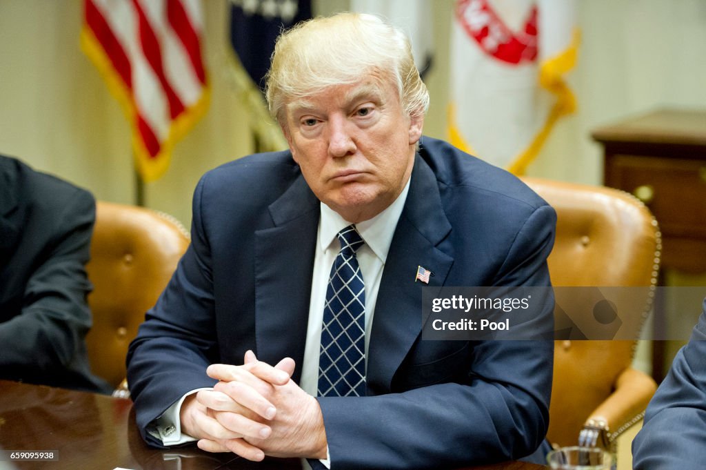 Trump Meets The Fraternal Order Of Police In The White House