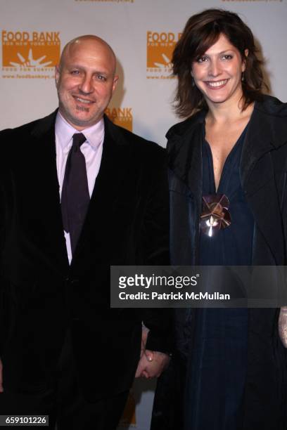 Tom Colicchio and Lori Silverbush attend FOOD BANK FOR NEW YORK Presents the Sixth Annual CAN-DO AWARDS DINNER at Pier 60 on April 21, 2009 in New...
