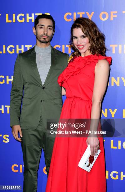 Riz Ahmed and Billie Piper arriving for the City of Tiny Lights Photocall held at the BFI Southbank in London.