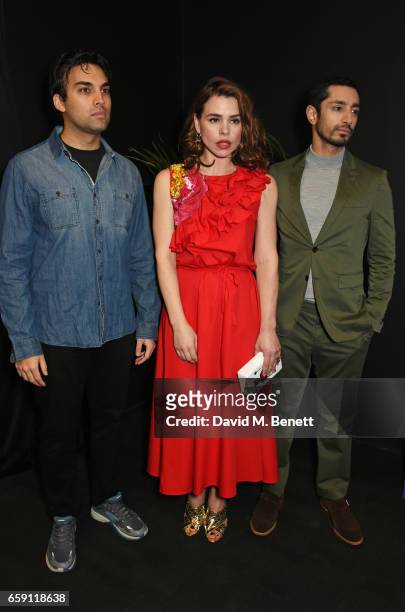 James Floyd, Billie Piper and Riz Ahmed attend a photocall for "City Of Tiny Lights" at the BFI Southbank on March 28, 2017 in London, England.
