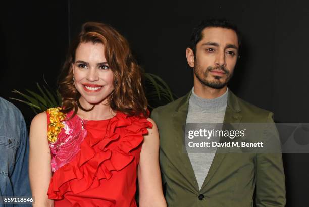 Billie Piper and Riz Ahmed attend a photocall for "City Of Tiny Lights" at the BFI Southbank on March 28, 2017 in London, England.