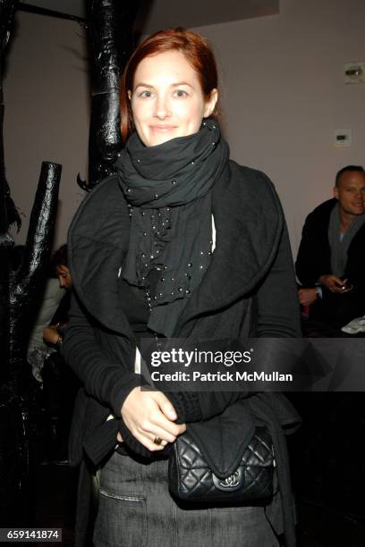 Taylor Tomasi attends MULBERRY Autumn/Winter 09 Salon Show at Soho House on February 17, 2009 in New York City.