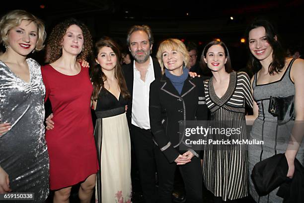 Jessica Pollert Smith, Hannah Stokely, Charlotte Parry, Sam Mendes, Sinead Cusack, Morven Christie and Rebecca Hall attend BAM and The Old Vic host...