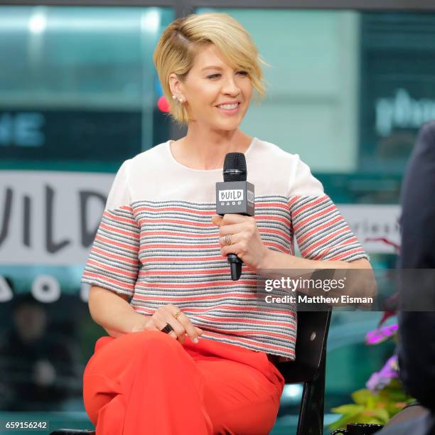 Actress Jenna Elfman attends Build Series Presents Jenna Elfman and Rachel Dratch discussing "Imaginary Mary" at Build Studio on March 28, 2017 in...