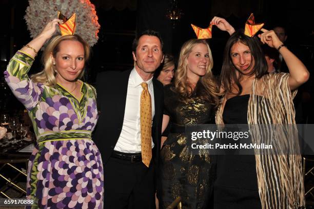 Montana Timchula, Darren Henault, Sarah Morse and Julia Noran attend THE NEW YORK BOTANICAL GARDEN Orchid Dinner at Rainbow Room on February 24, 2009...