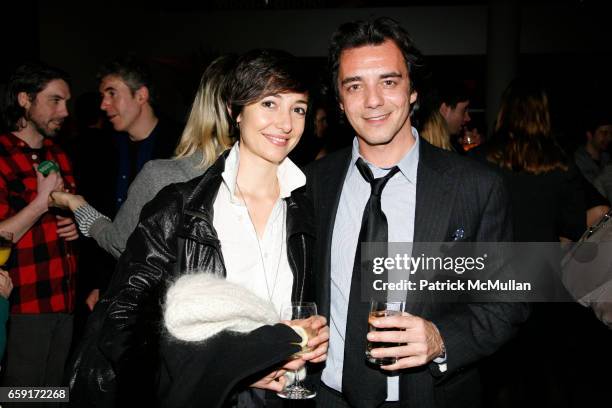 Luisa Gui and Alexander Kellas attend MoMA celebrates MARTIN KIPPENBERGER: THE PROBLEM PERSPECTIVE WITH A RECEPTION at MoMa on February 24, 2009 in...