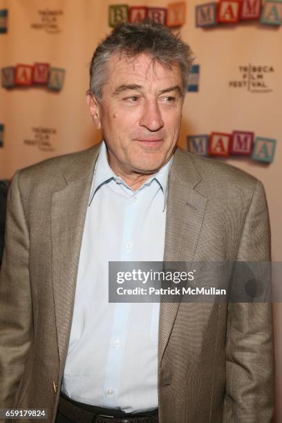 Robert De Niro attends Universal Pictures presents The World Premiere of Baby Mama at Ziegfeld Theatre on April 23, 2008 in New York City.