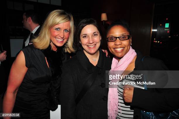 Natalie Bushaw, Amy Kule and Yadira Harrison attend DELTA SKY Magazine launch party at Whiskey Park N.Y.C. On February 24, 2009.