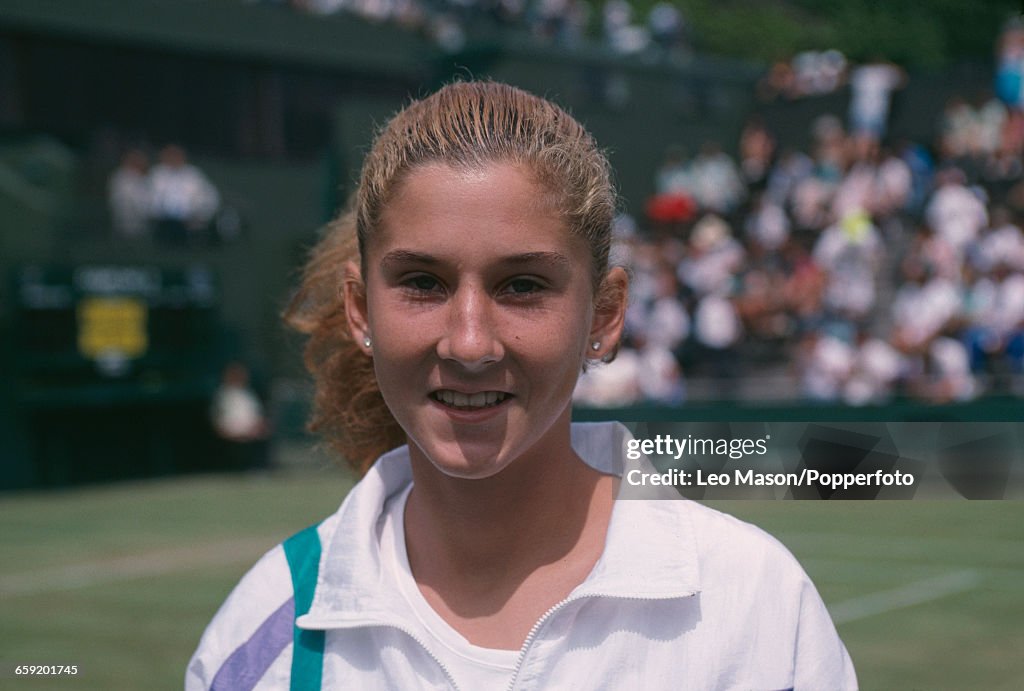 Monica Seles At 1989 Wimbledon Championships