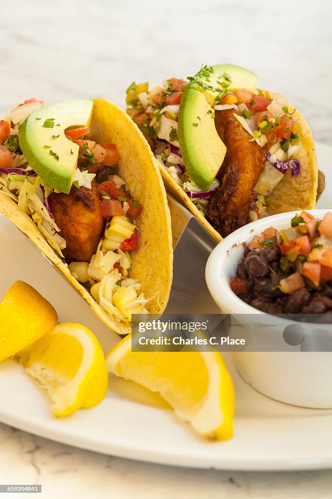 Baja fish tacos