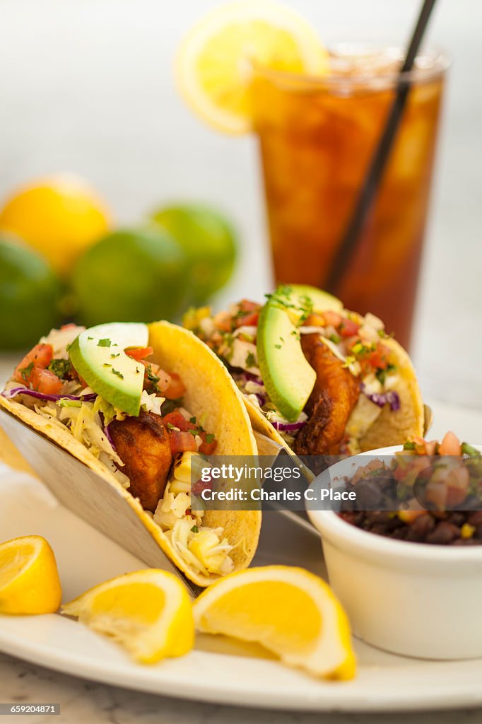 Baja fish tacos