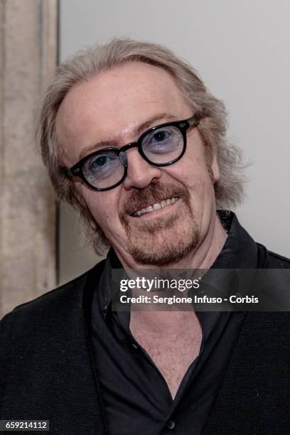 Italian pop rock singer-songwriter Umberto Tozzi attends a photocall for the celebration of 40 years of "Ti amo" and for the presentation of the new...