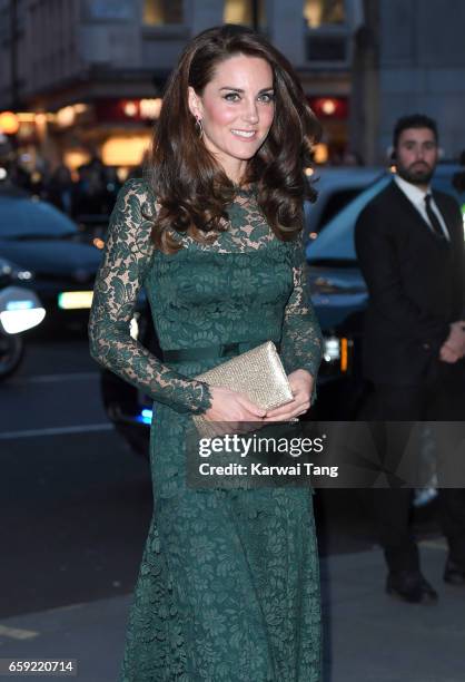 Catherine, Duchess of Cambridge attends the Portrait Gala 2017 at the National Portrait Gallery on March 28, 2017 in London, England.